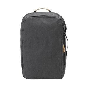 QWSTION Organic Convertible Backpack in Washed Black -FLAWED-